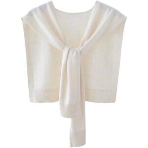 Women's Polyester Striped Shawl Wraps Scarf Cardigan Cape Casual Top